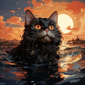 Aria Conmovedora Para Acogedores Gatos Oceánicos: Música Para Aliviar El Estrés - Música instrumental feliz