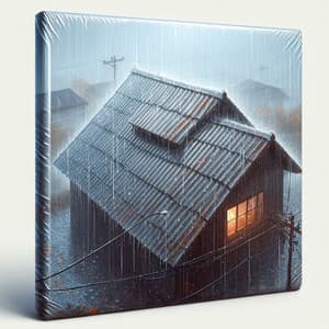 Loud Rain Noise on Metal Roof - Vattenmannen