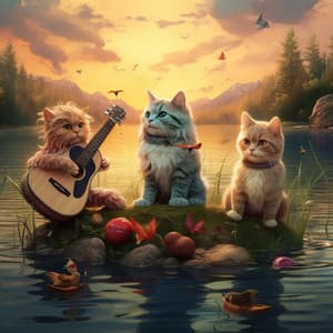 Music for Stress Relief: Reflections in Cat Choir - Foley Music