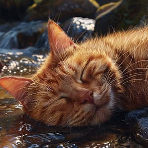 Serenidad Del Gato Con Arroyos: Sonidos Relajantes De Agua Para Felinos - Biblioteca de muestras ambientales