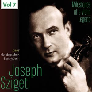 Milestones of a Violin Legend: Joseph Szigeti, Vol. 7 - Szigeti Joseph