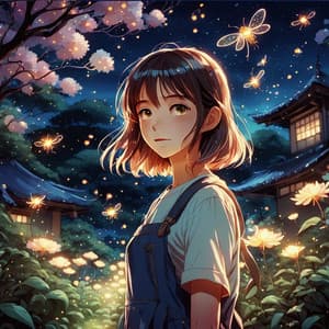 Chill Nights in Tokyo: A Study of Lofi Beats - Anime Girl Lofi