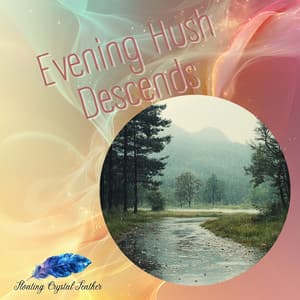 Evening Hush Descends - Floating Crystal Feather