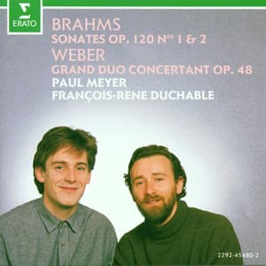 Brahms : Clarinet Sonatas & Weber : Grand duo concertant - François-René Duchâble
