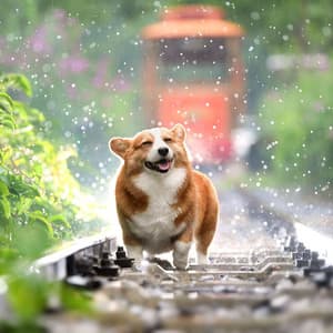 Raindrop Serenade: Nature's Binaural Bliss for Dogs - Sunday Chillout Songs