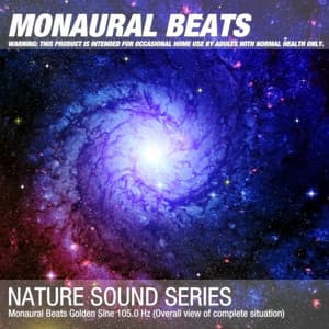 Monaural Beats Golden Sine 105.0 Hz - Binaural Beats