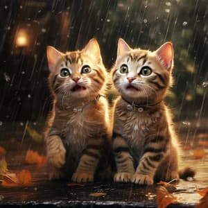 Rainfall Lullaby Overture for Cats: Music in the Rain - White Noise Rain