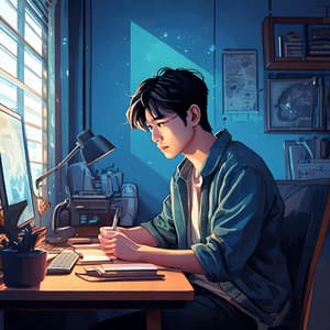 Lofi for Study Nights: Calm Beats for Focus - Lofi Jazzhop Deluxe