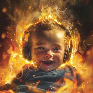Baby's Fiery Melody: Playful Fire Music - Happy Baby Lullaby Band