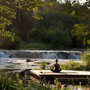 Meditación De Flujo Del Río: Serenidad Binaural - Meditación Relajante