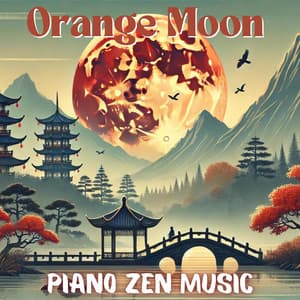 Orange Moon: Piano Zen Music, Soothing Piano & Flute Tunes for Mindfulness and Deep Calm - Relaxing Zen Music Therapy
