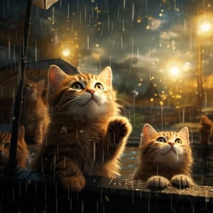Cat Rain's Gentle Meows: Music in the Rain - Rain WRLD