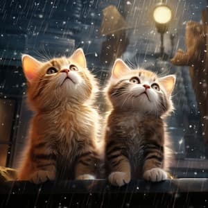 Rainfall Pet's Dreamy Melodies: Music in the Rain - Deep Sleep Rain & Thunder