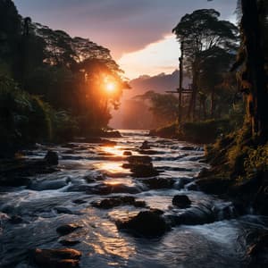 Sueños En La Orilla Del Río: Melodías Suaves Del Sueño - Asociación de sonidos nocturnos