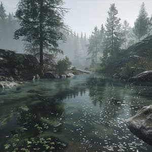 Gentle Water Sounds for Cat Relaxation Music - Calming Cat Music