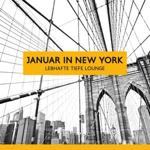 Januar in New York: Lebhafte tiefe Lounge, Nächtliches Barleben in der Stadt, Fröhliches Café, Nachmittagspause, Late-Night-Dinner, Klassische Morgenlounge - Hintergrundmusik Lounge Akademie