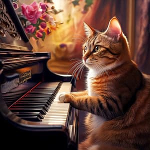 Piano Grace: Soothing Melodies for Cats - Binaural Sound Bath