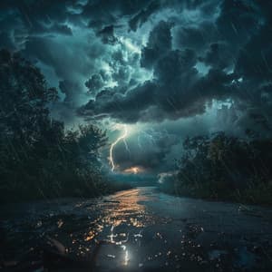 Relajación Del Trueno: Refugio De Ecos Pacíficos - Guerrero binaural