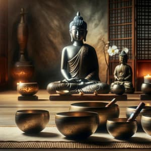 Tigelas Tibetanas Cantantes para Meditação: Sessões de Relaxamento, Yoga e Mindfulness, Terapia de Som, Spa e Massagem - Mundo de Buda
