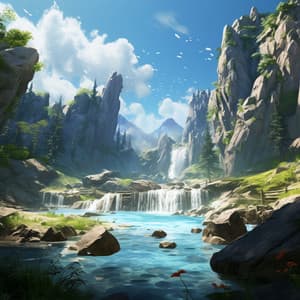 Armonía De Meditación De Aguas En Cascada: Música De Cascadas - Hipnosis Naturaleza Sonidos Universo