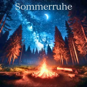 Sommerruhe: Entspannende Musik und Lagerfeuergeräusche, um Stress abzubauen - Naturgeräusche Meditationsmusik