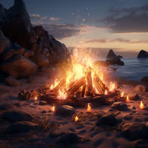 Meditation Music: Calm Fire Flames - Binaural Beats Work Music