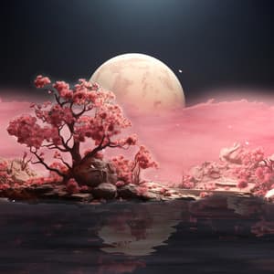 Moonlit Sakura: Tranquil Bamboo Pathway to Dreamlike Meditation - Meditation Frequency