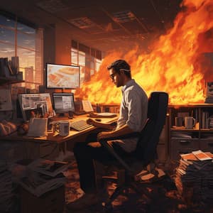 Office Insights by the Fire: Fireside Nocturne - Mindful Measures