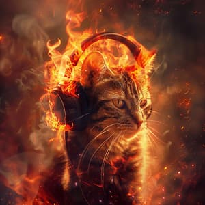 Cats Fire Harmony: Serene Melodies - Relaxing Kitten Music