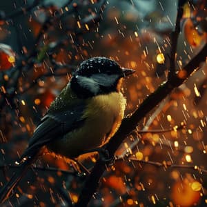 Binaural Nature and Rain Sounds for Peaceful Sleep - A Sudden Rainstorm