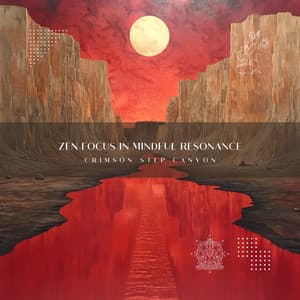 Zen Focus in Mindful Resonance - Crimson Step Canyon