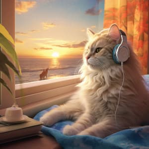 Serene Cat Naptime: Ambient Oceanic Cat Harmony - Iguata