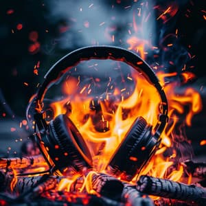 Binaural Blaze: Fires Breath Harmony - Binaural Beats Sleeping Music