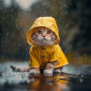 Serenidad En La Lluvia: Momento Tranquilo De Los Gatos - Música para gatos Deluxe