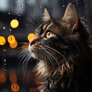 Gotas De Lluvia Y Felicidad Para Mascotas: Aguas Tranquilizadoras Y Sonido Relajante Alegre - Música Ambiente