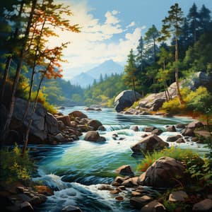 Binaural Bliss by the River's Tranquil Flow: Deep Relaxation - Binaural Landscapes