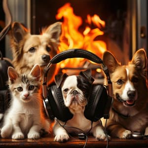 Harmony in Fire's Glow: Soothing Music for Pets - Music For Pets