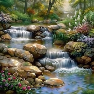 Melodía Del Arroyo: Ecos Serenos De La Naturaleza - Puesta de sol Rubycon