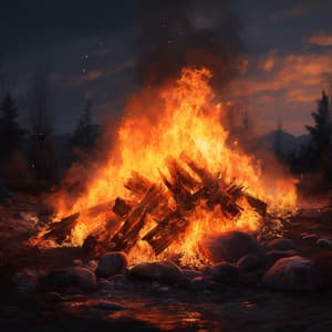 Binaural Fire Yoga: Energizing Heat Sounds - Yoga Music Playlist