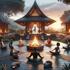 Yoga Ashram Flames: Spiritual Fire Music - Soft Sounds