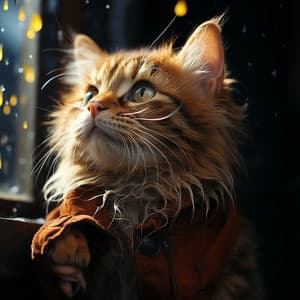 Tranquilidad Felina De La Lluvia: Sonidos Serenos Para Gatos - Felicidad de la música ambiental