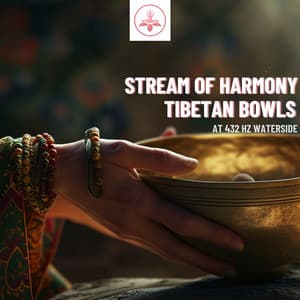 Stream of Harmony: Tibetan Bowls at 432 Hz Waterside - The Time Of Meditation