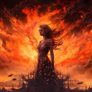 Firelight Fantasia: Nature's Glowing Grooves - Night Sounds