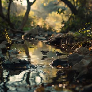 Focus with Binaural Nature: Birds and Creek Sounds - Brain Study Music Guys