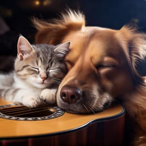 Música De Guitarra Para Mascotas: Compañeros Tranquilos - Guitarra Acústica y Guitarra Española