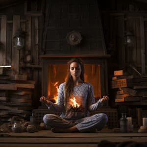 Cantata Para Yoga Junto Al Hogar: Música En La Luz De La Hoguera - Ruido de la naturaleza