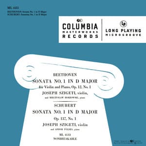 Beethoven: Violin Sonatas No. 1, Op. 12/1 & No. 7, Op. 30/2 - Schubert: Sonatina, D. 384 & Piano Sonata No. 17, D. 850 - Joseph Szigeti