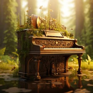 Piano Music: Rhythmic Raindrops - Forest Dreams