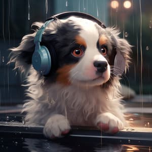 Playtime in Rain: Canine Joyful Rhythms - Epic Soundscapes