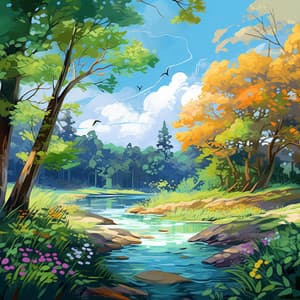 River of Relaxation: Mellow Outflow Tones - Zen Sounds